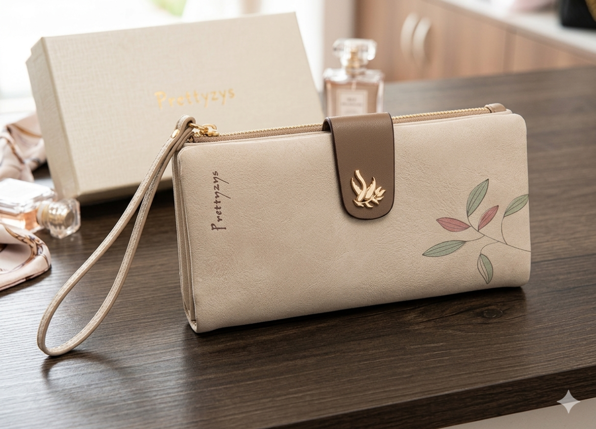 Billetera flexible con estampado